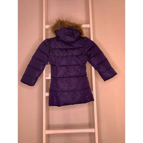 Kensiegirl Jacket Girls 4 Purple Long Sleeves Regular Hooded Full Zip Puffer New - Picture 7 of 8